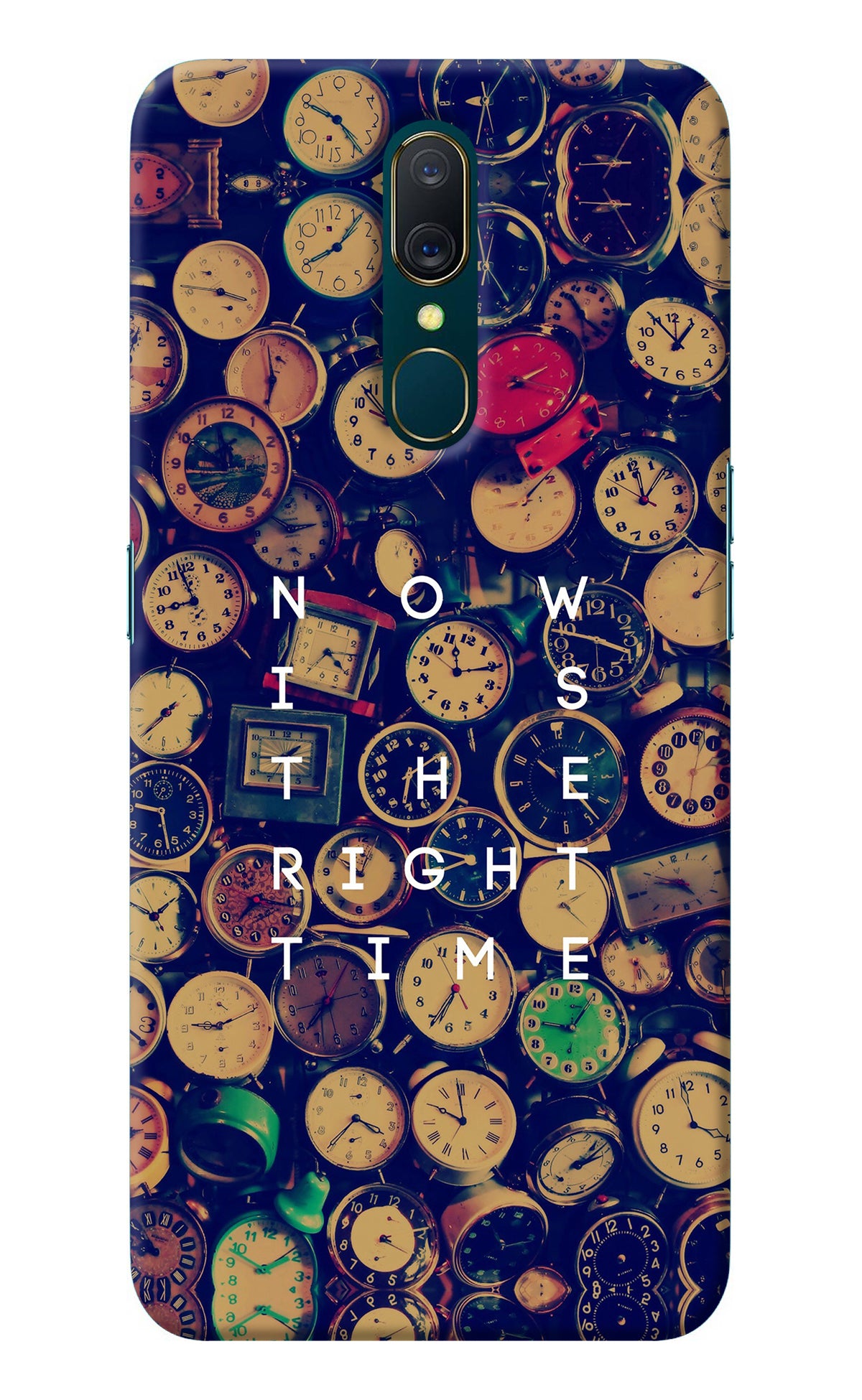 Now is the Right Time Quote Oppo A9 Back Cover