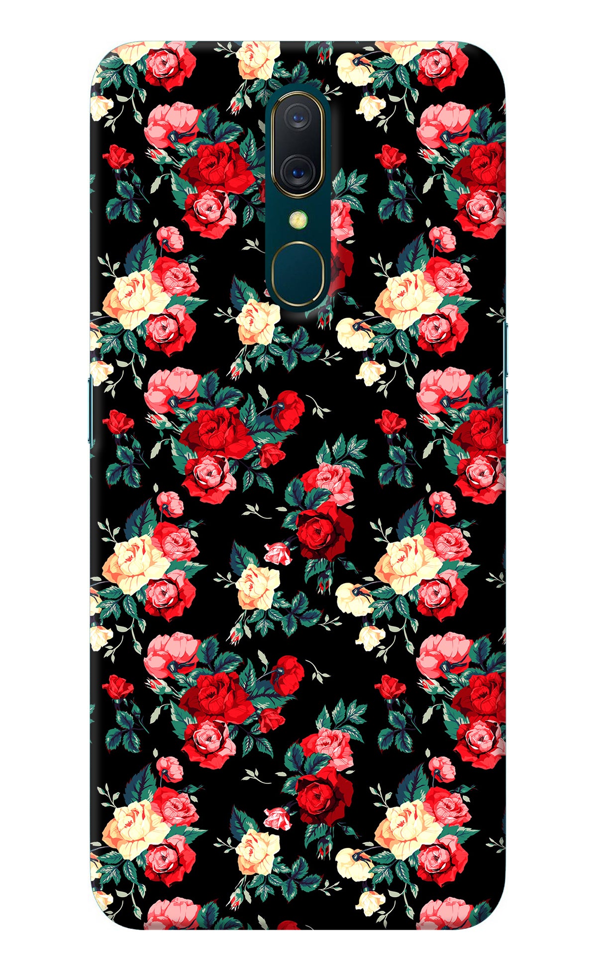 Rose Pattern Oppo A9 Back Cover