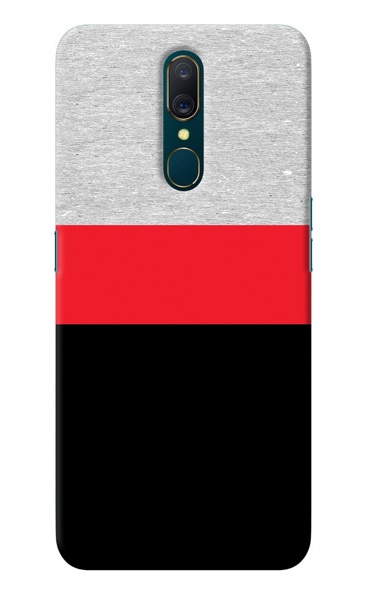 Tri Color Pattern Oppo A9 Back Cover