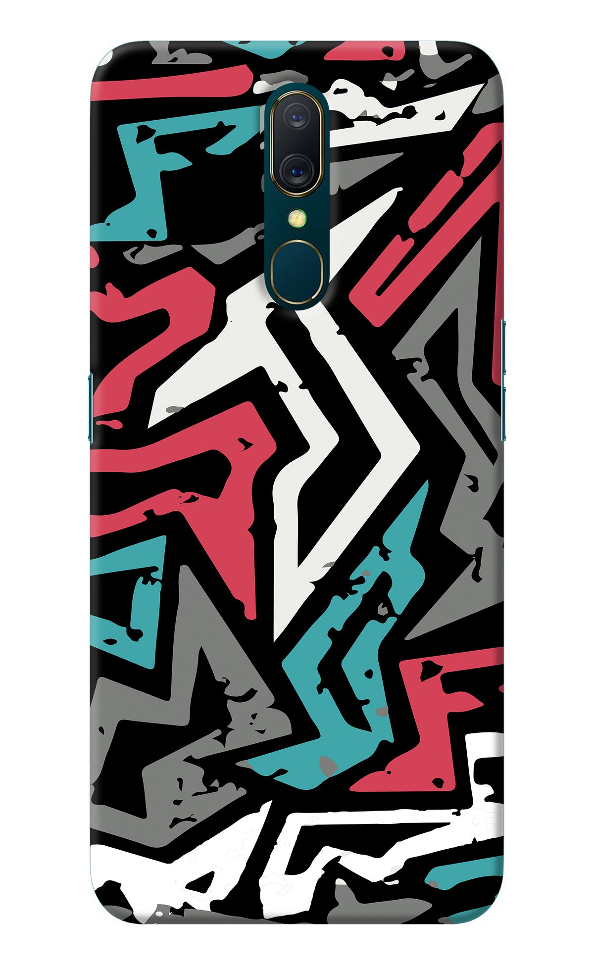 Geometric Graffiti Oppo A9 Back Cover