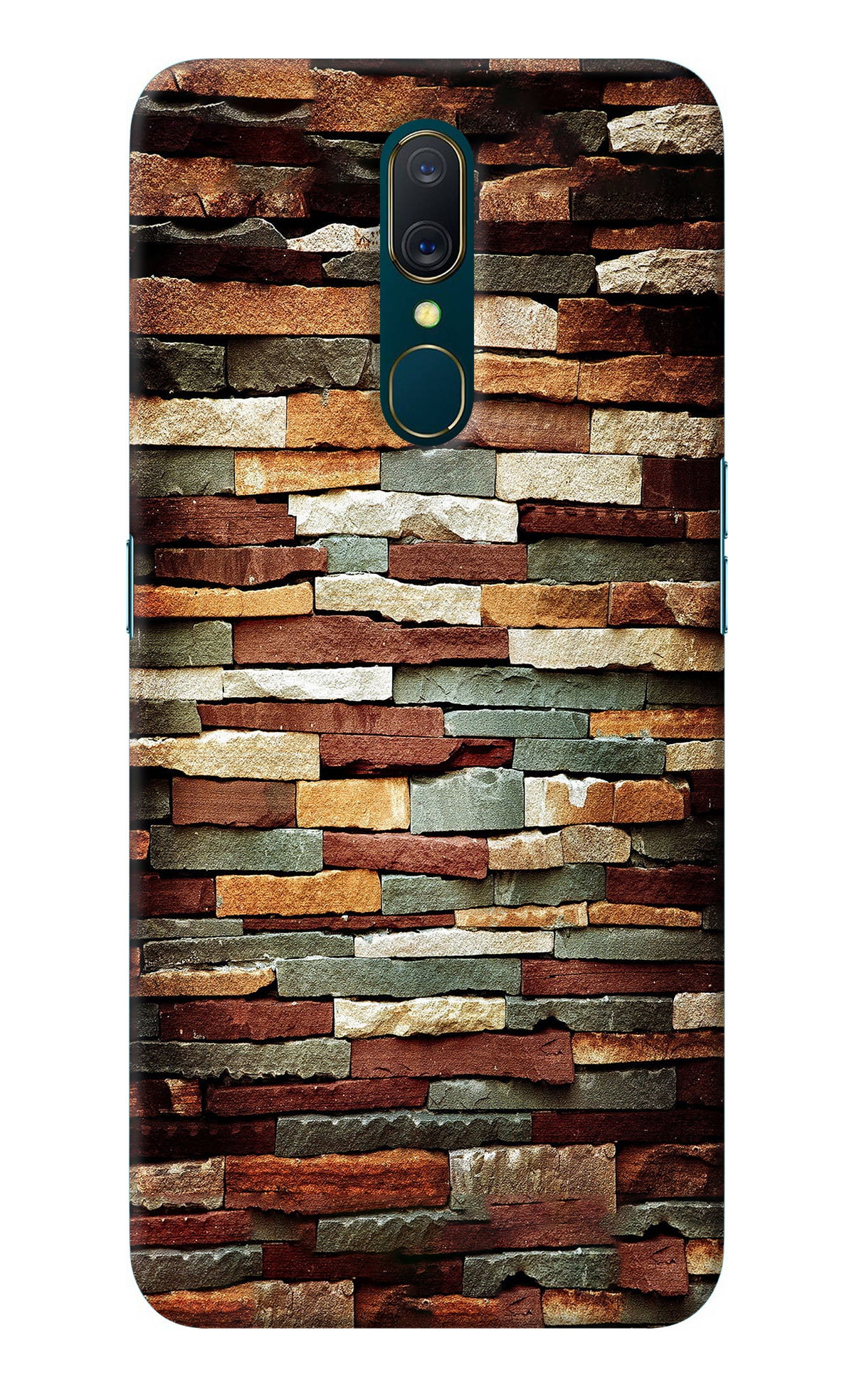 Bricks Pattern Oppo A9 Back Cover