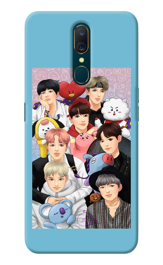 BTS with animals Oppo A9 Back Cover