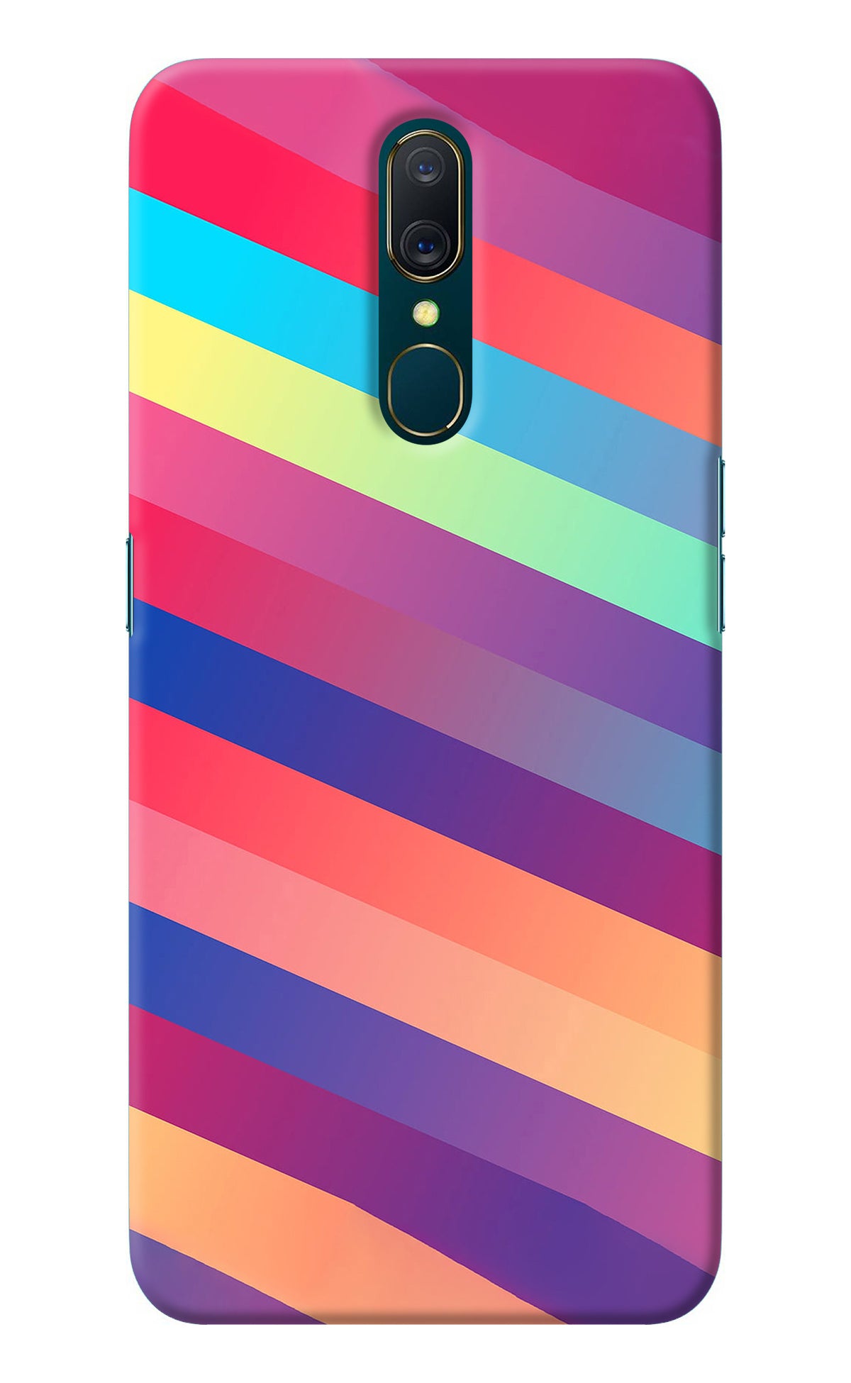 Stripes color Oppo A9 Back Cover