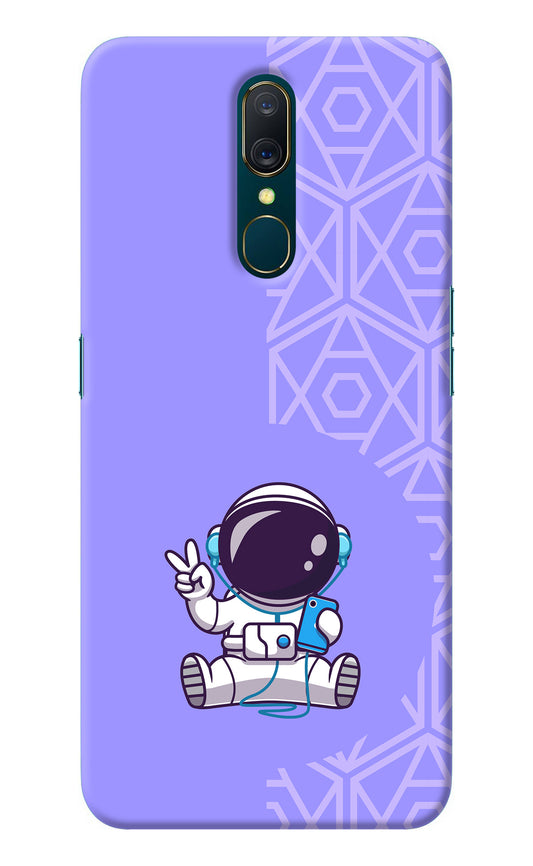 Cute Astronaut Chilling Oppo A9 Back Cover