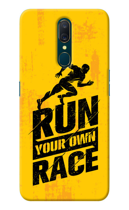 Run Your Own Race Oppo A9 Back Cover