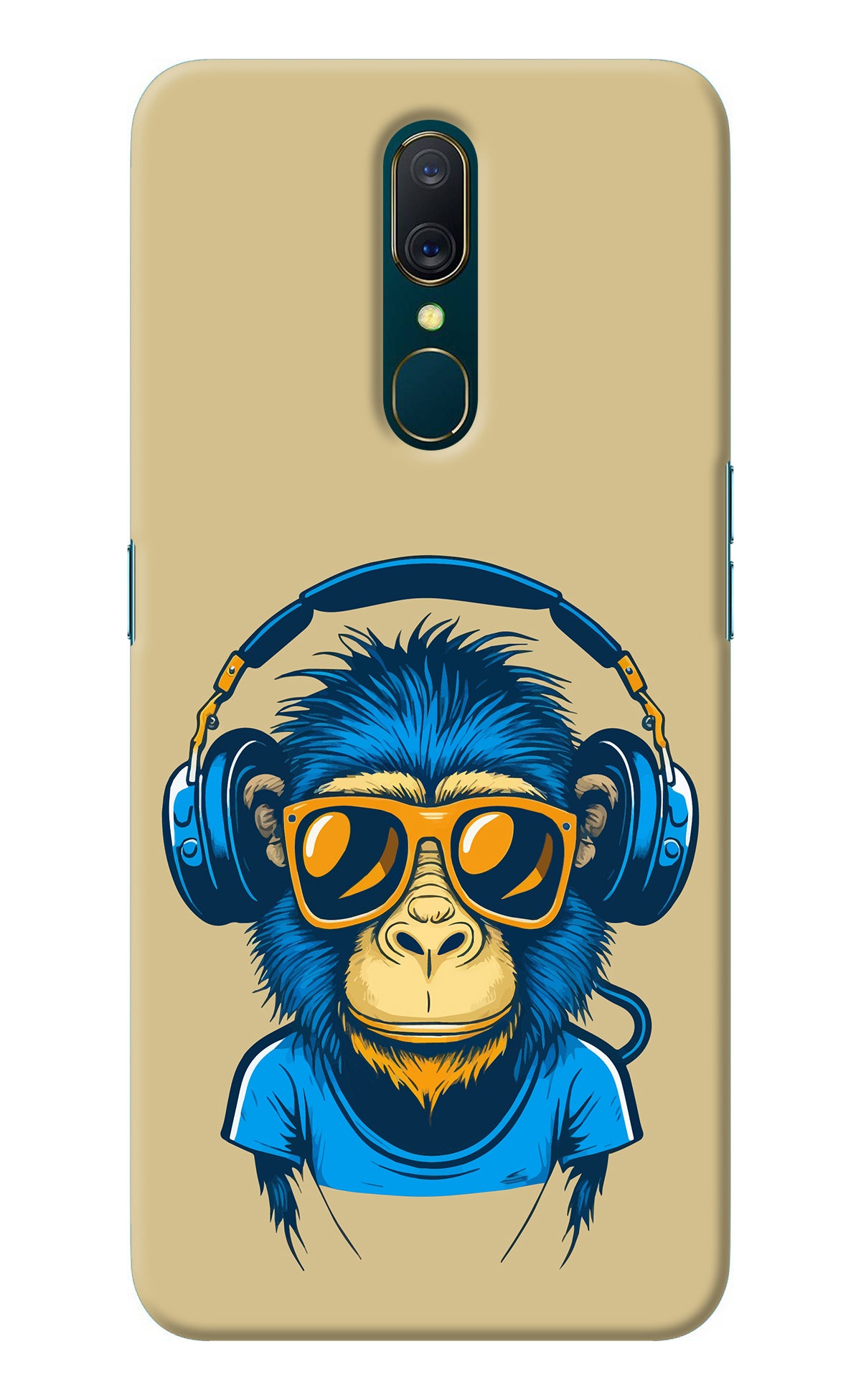 Monkey Headphone Oppo A9 Back Cover
