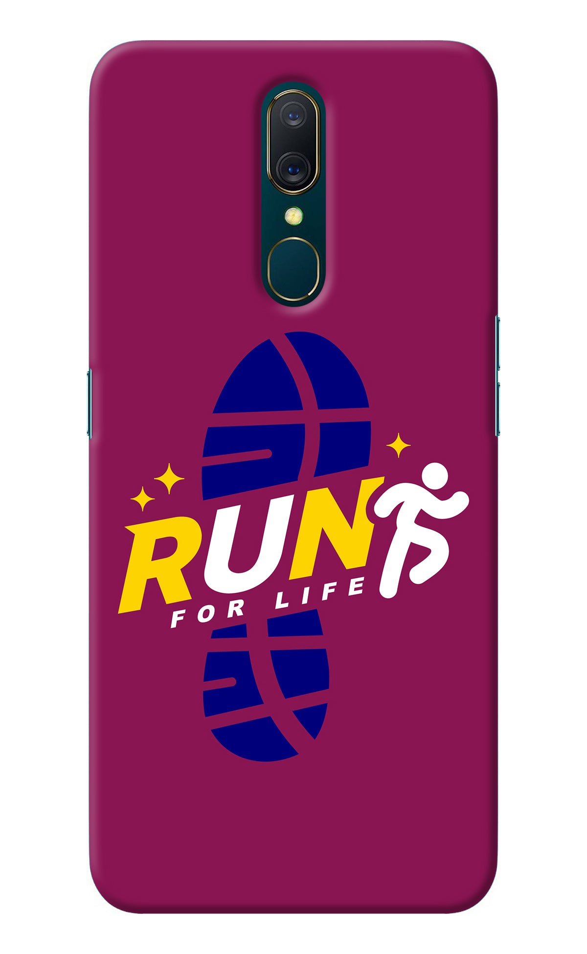 Run for Life Oppo A9 Back Cover