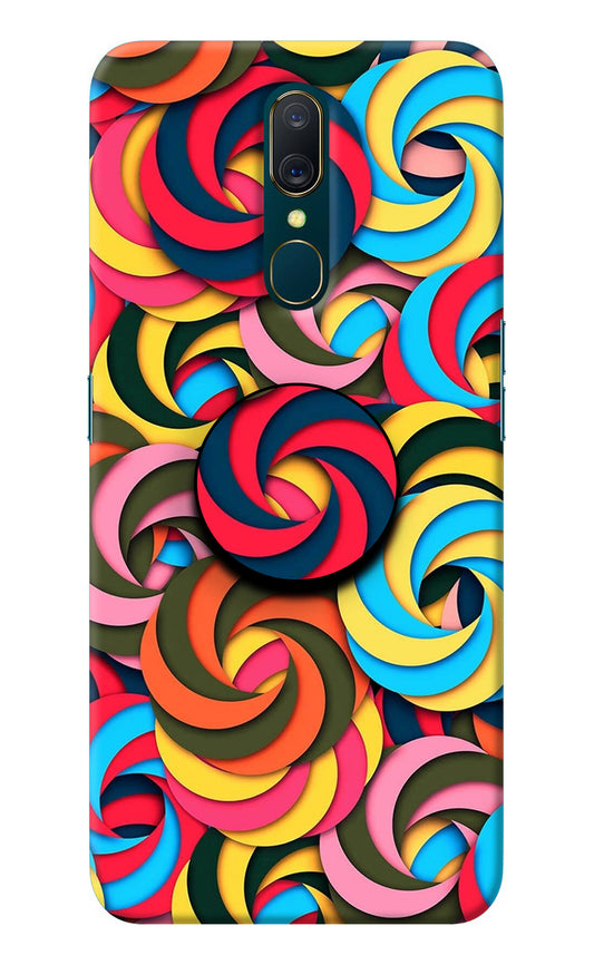 Spiral Pattern Oppo A9 Pop Case