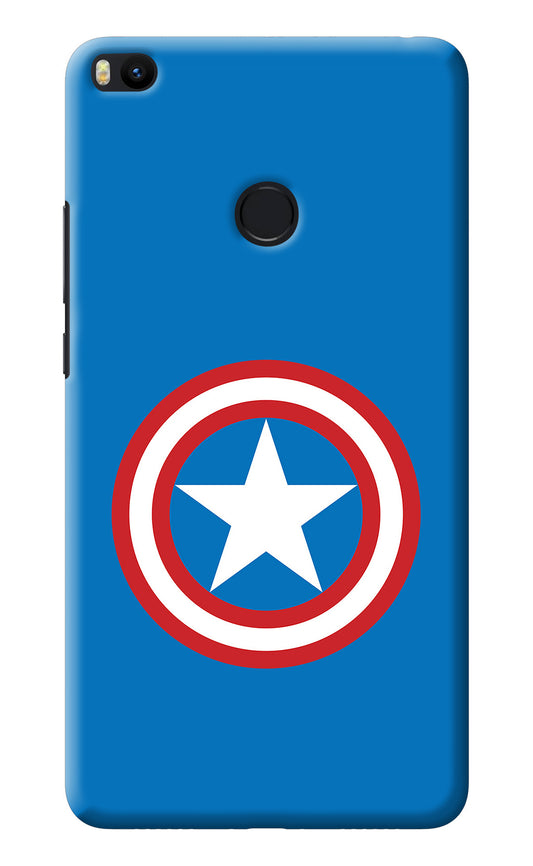 Captain America Logo Mi Max 2 Back Cover