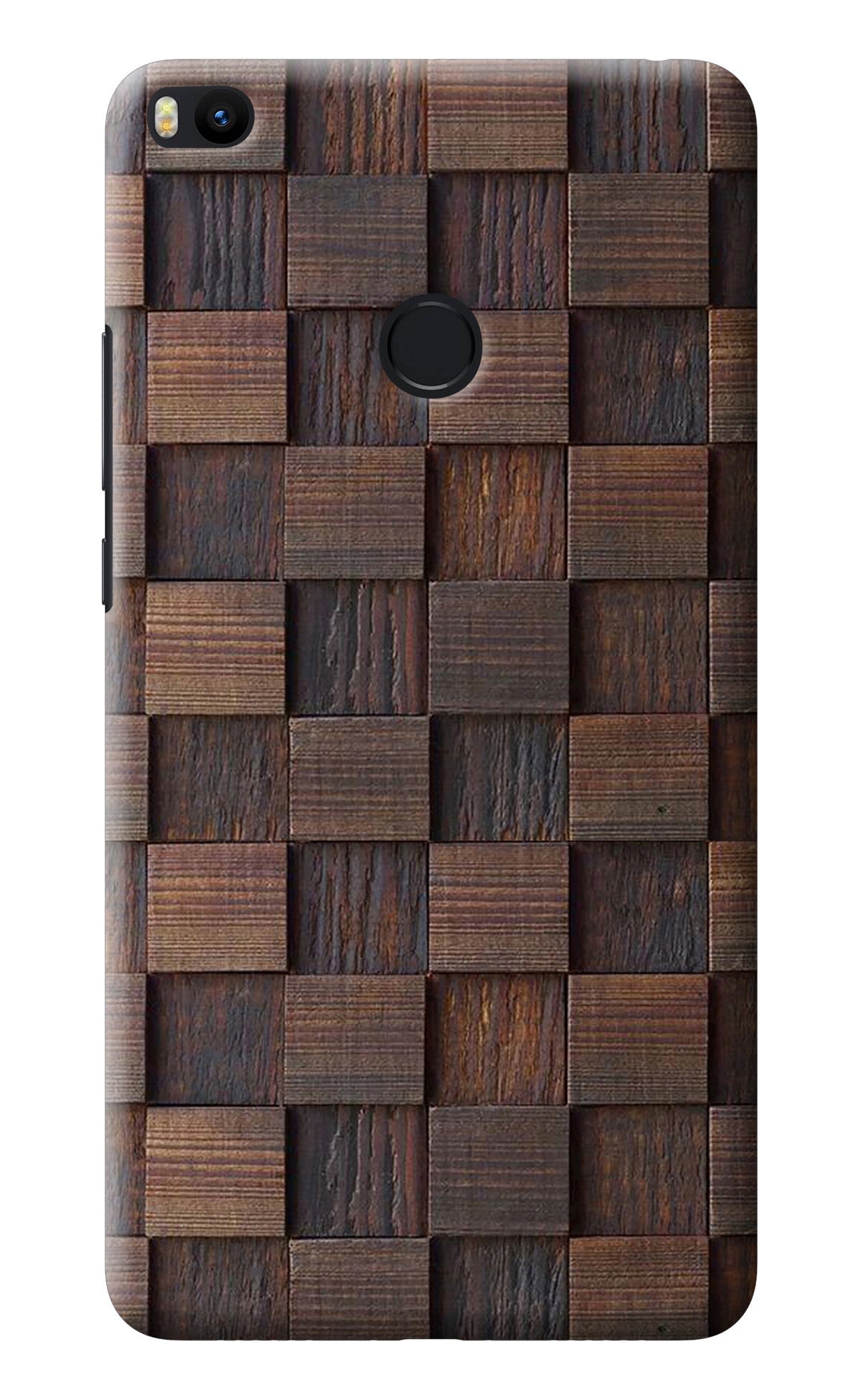 Wooden Cube Design Mi Max 2 Back Cover