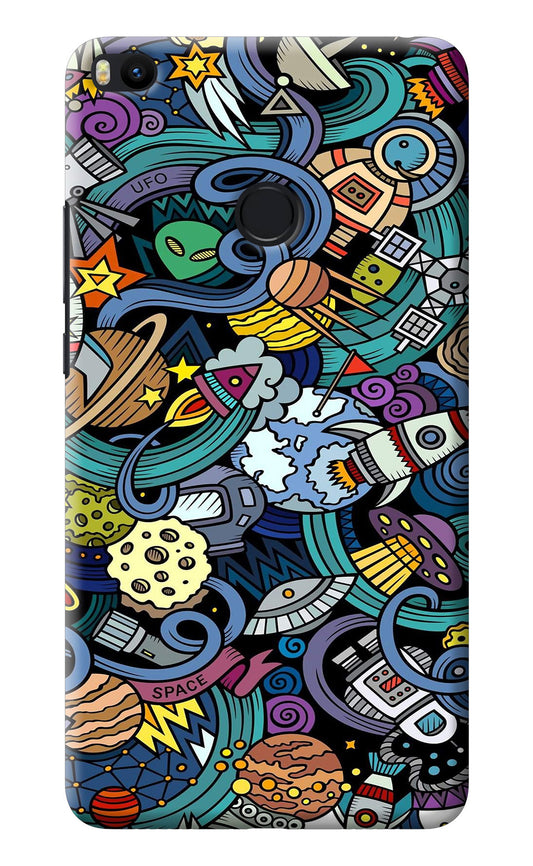 Space Abstract Mi Max 2 Back Cover