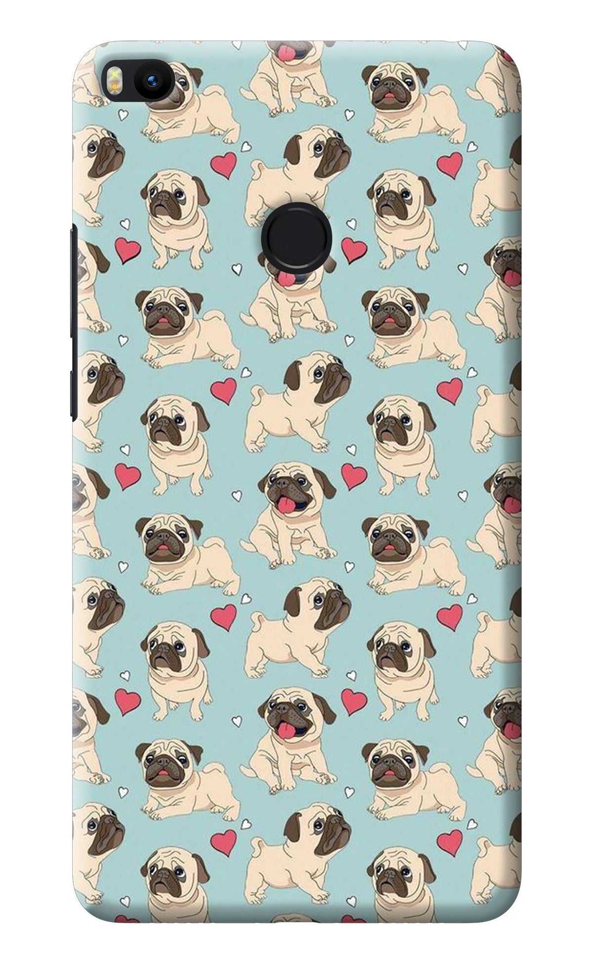 Pug Dog Mi Max 2 Back Cover