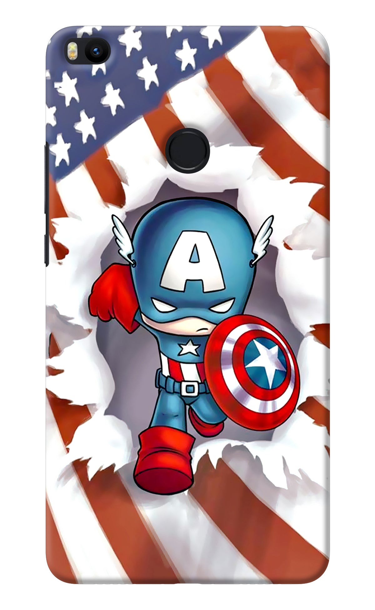 Captain America Mi Max 2 Back Cover