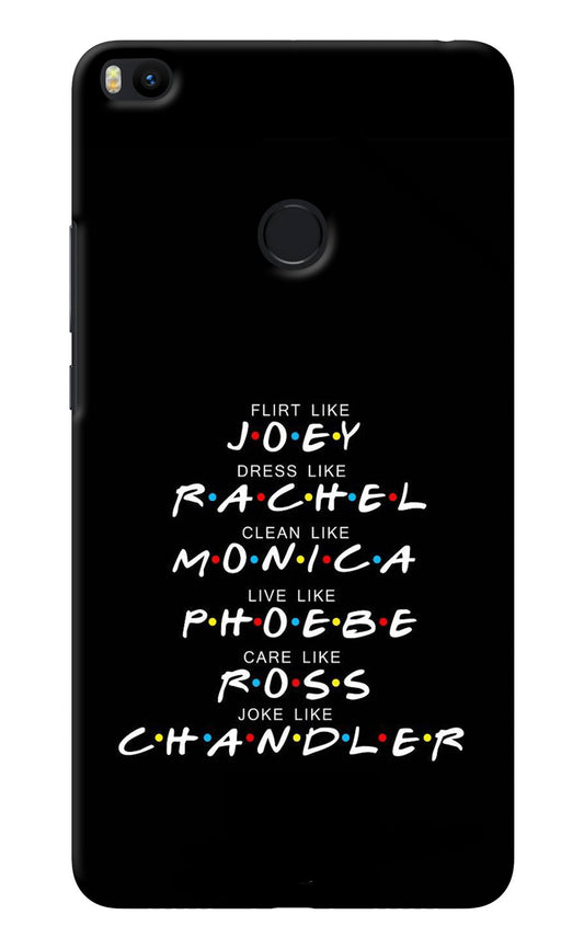 FRIENDS Character Mi Max 2 Back Cover