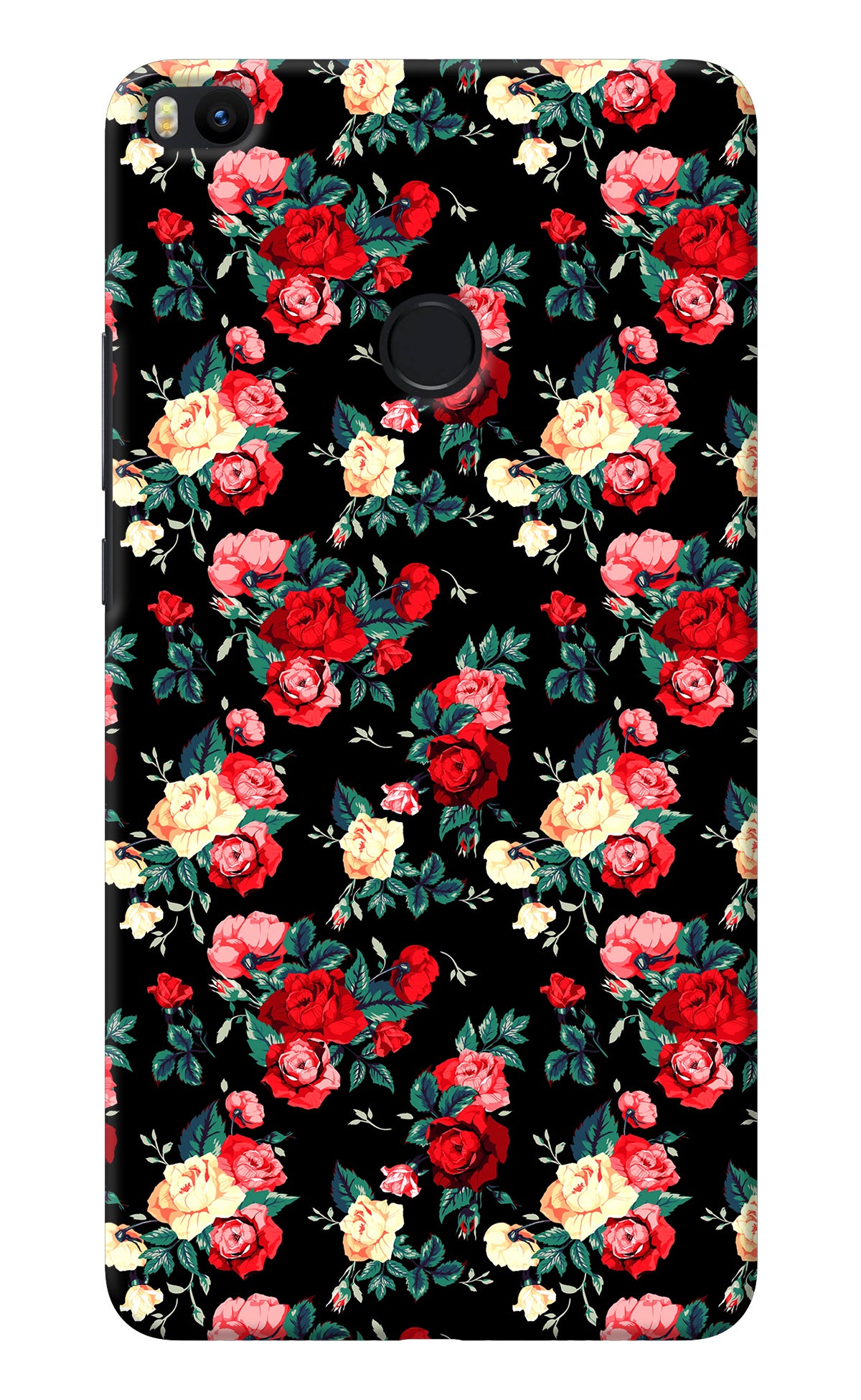 Rose Pattern Mi Max 2 Back Cover