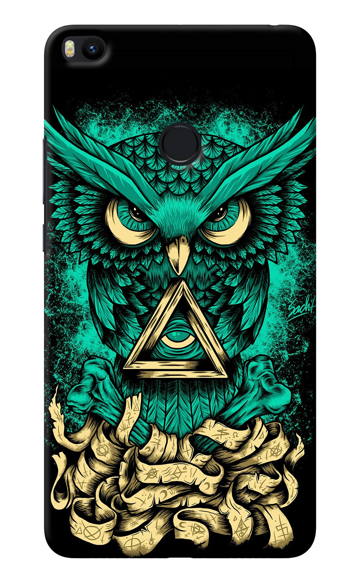 Green Owl Mi Max 2 Back Cover