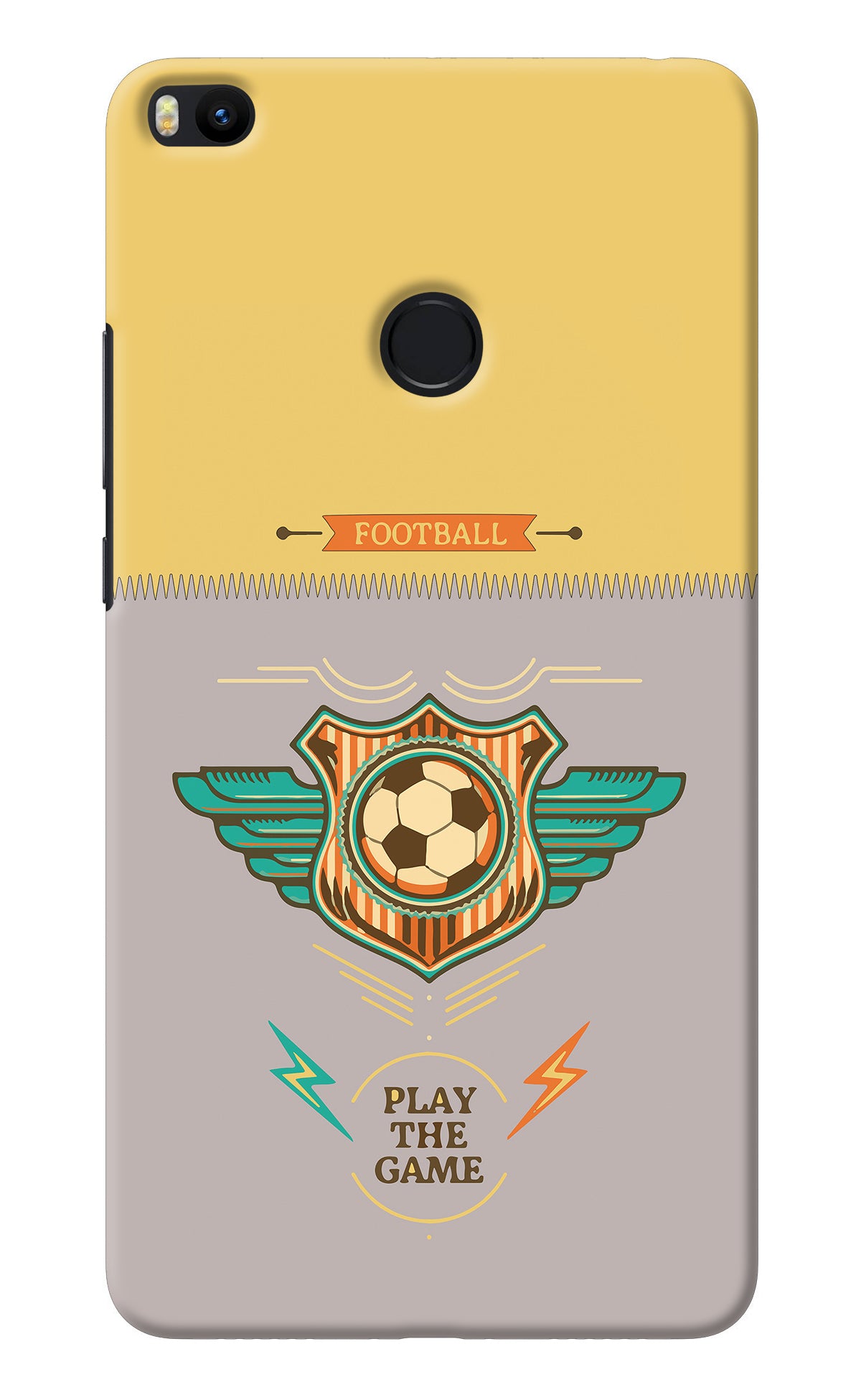 Football Mi Max 2 Back Cover