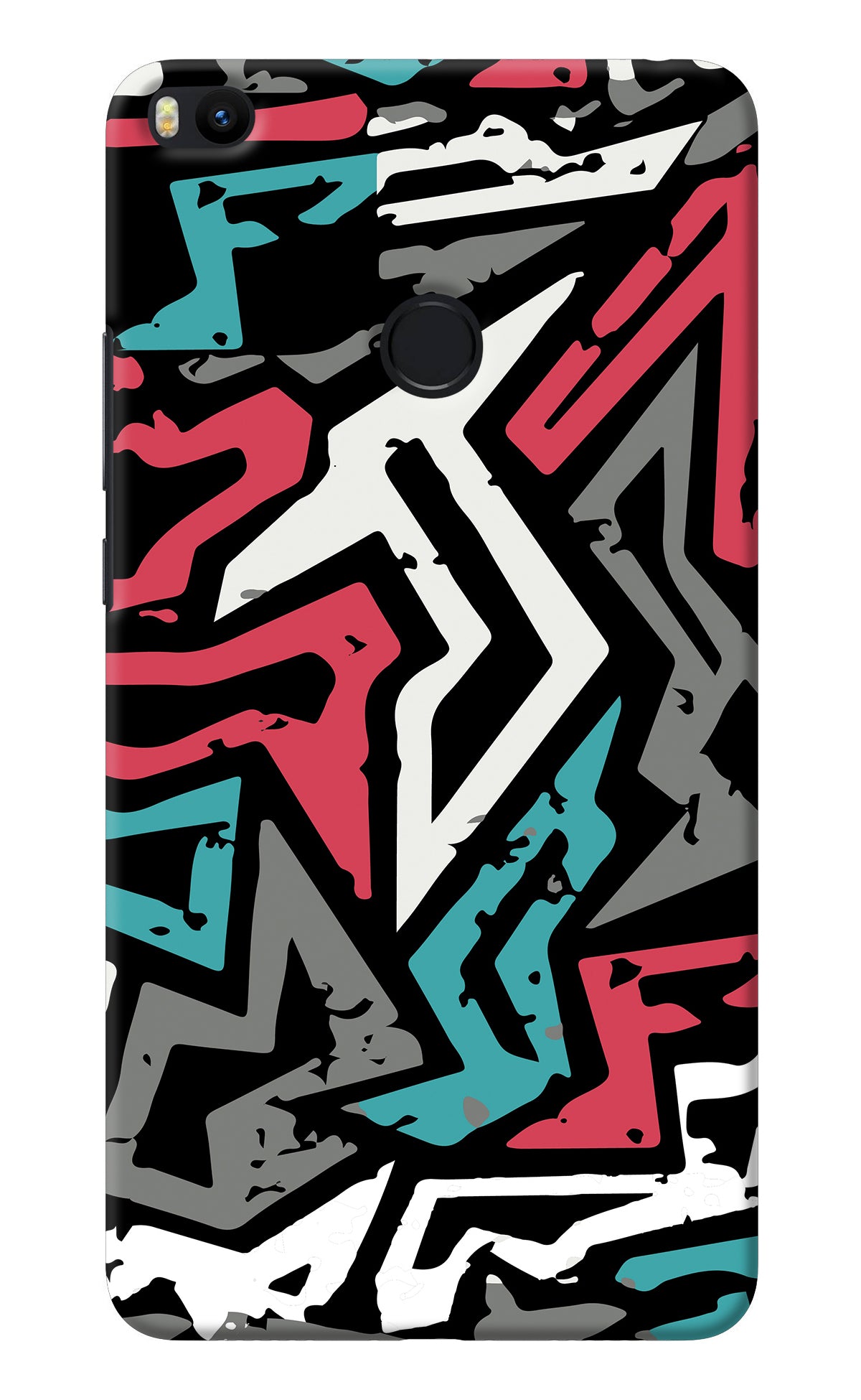 Geometric Graffiti Mi Max 2 Back Cover