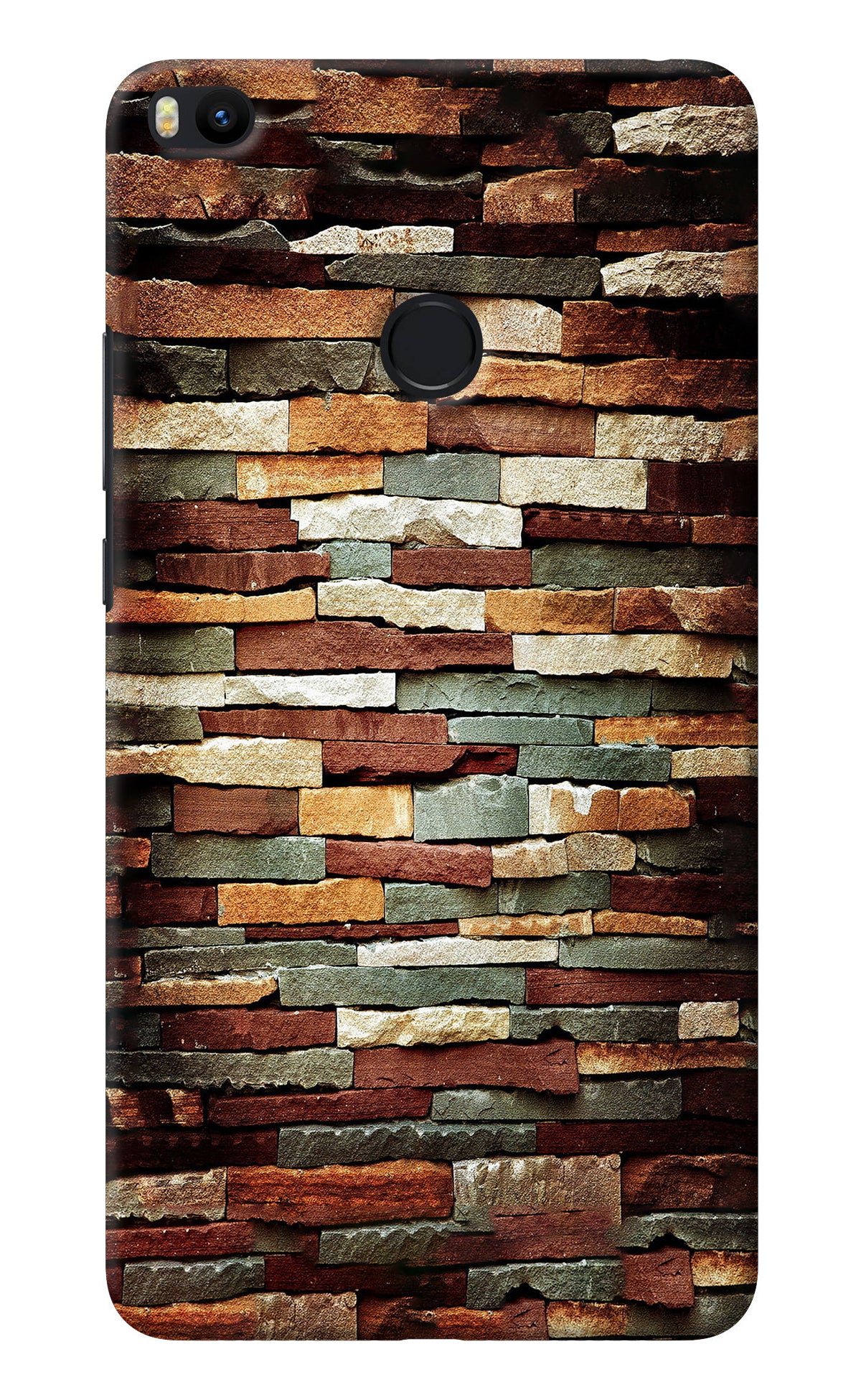 Bricks Pattern Mi Max 2 Back Cover