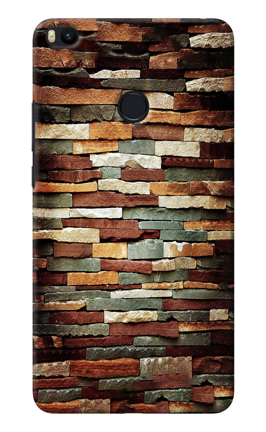 Bricks Pattern Mi Max 2 Back Cover