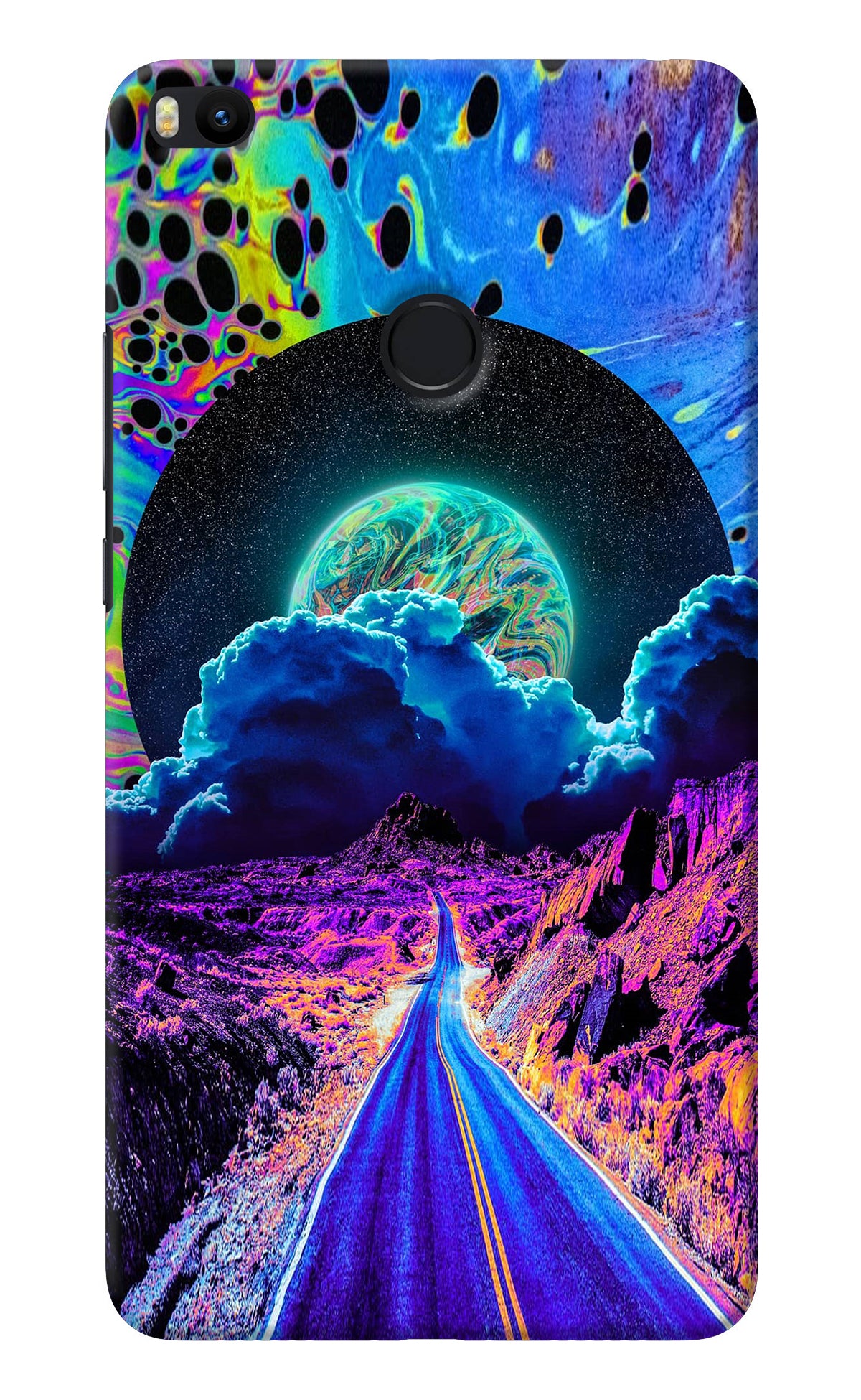 Psychedelic Painting Mi Max 2 Back Cover