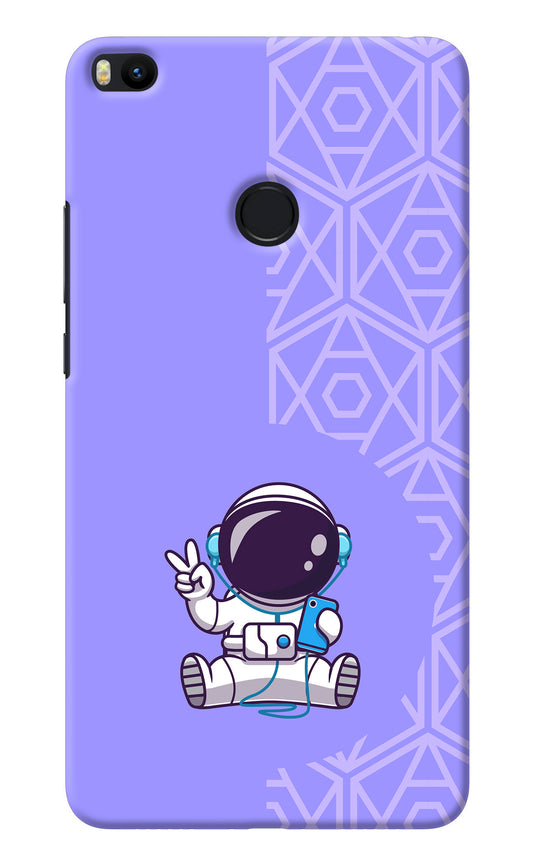 Cute Astronaut Chilling Mi Max 2 Back Cover