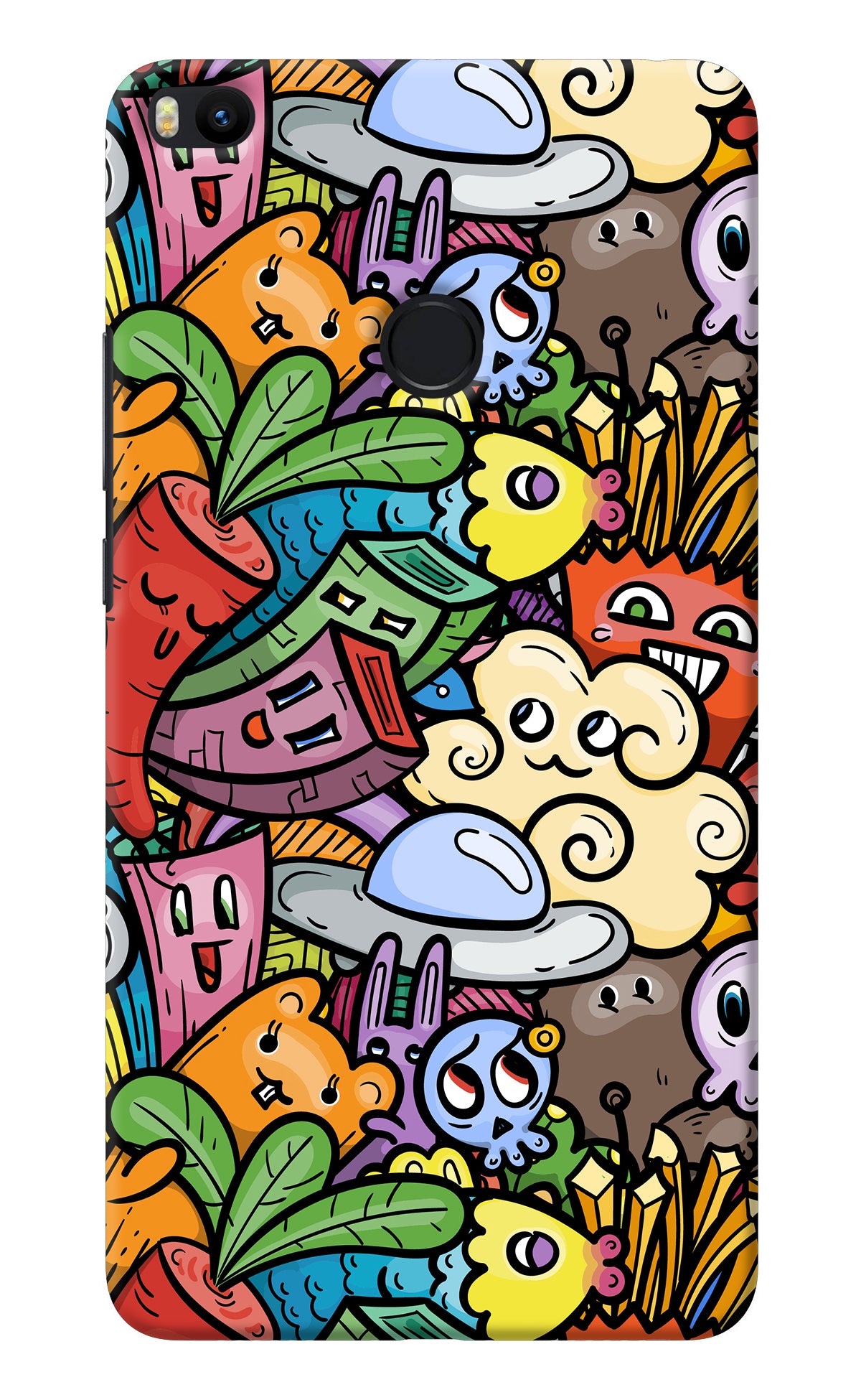 Veggie Doodle Mi Max 2 Back Cover