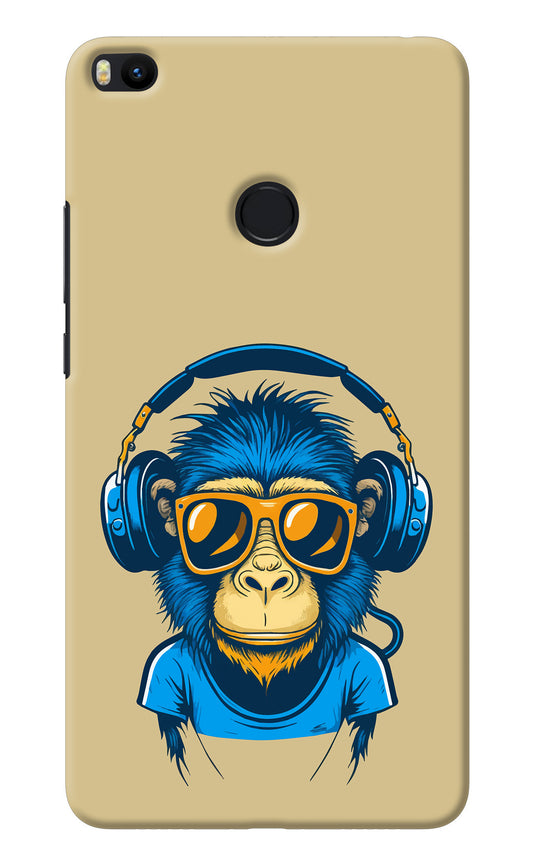 Monkey Headphone Mi Max 2 Back Cover