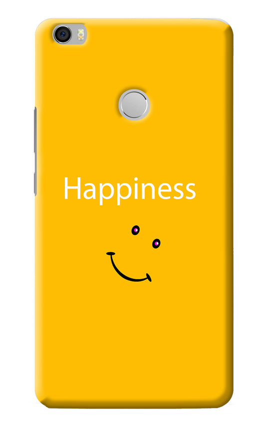 Happiness With Smiley Mi Max Back Cover