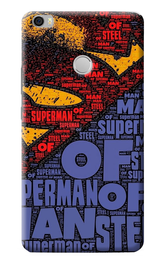 Superman Mi Max Back Cover