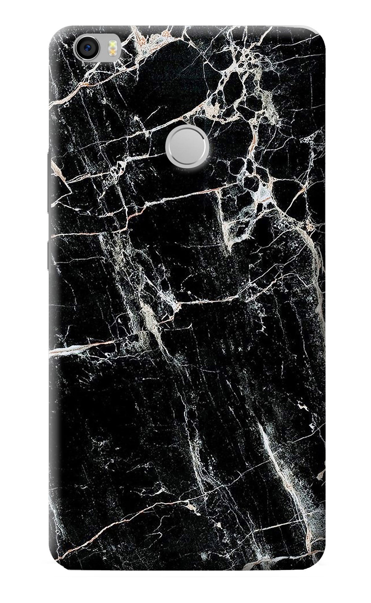 Black Marble Texture Mi Max Back Cover