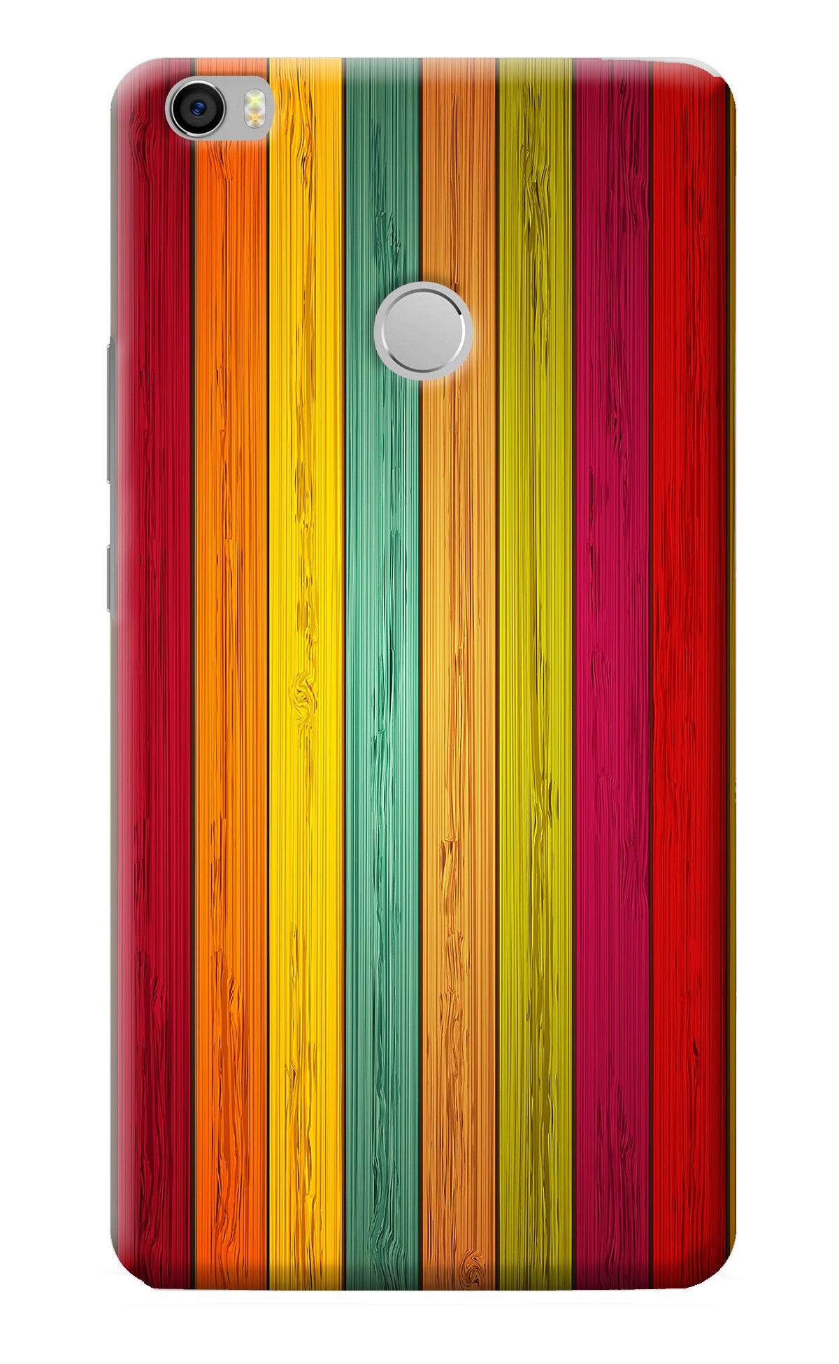 Multicolor Wooden Mi Max Back Cover
