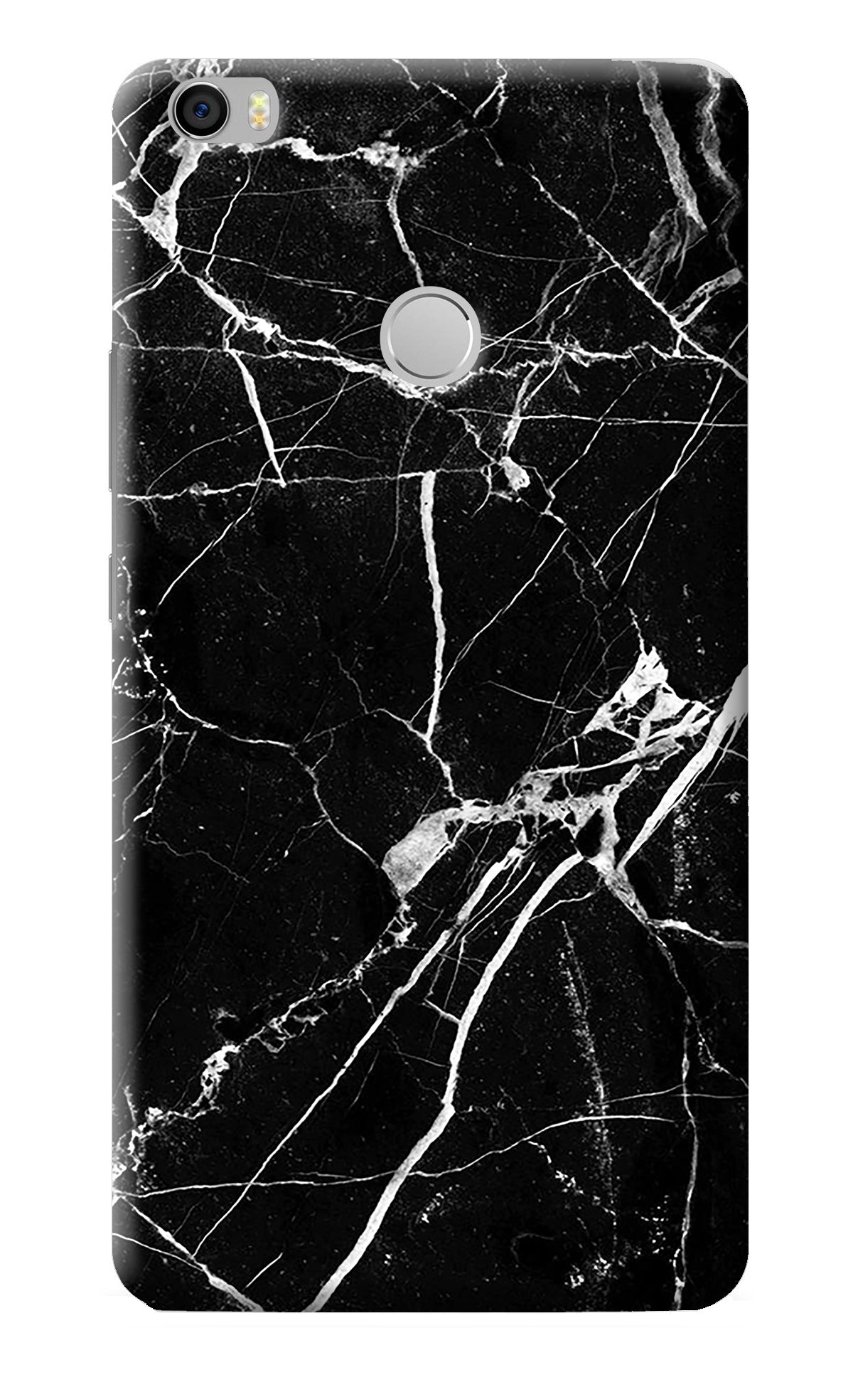 Black Marble Pattern Mi Max Back Cover