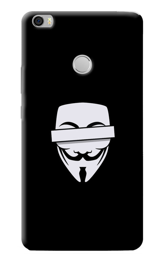 Anonymous Face Mi Max Back Cover