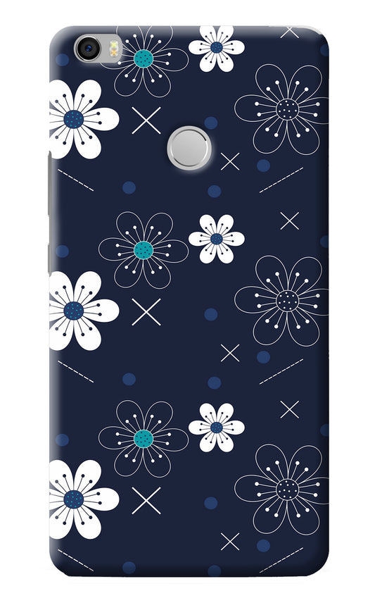 Flowers Mi Max Back Cover