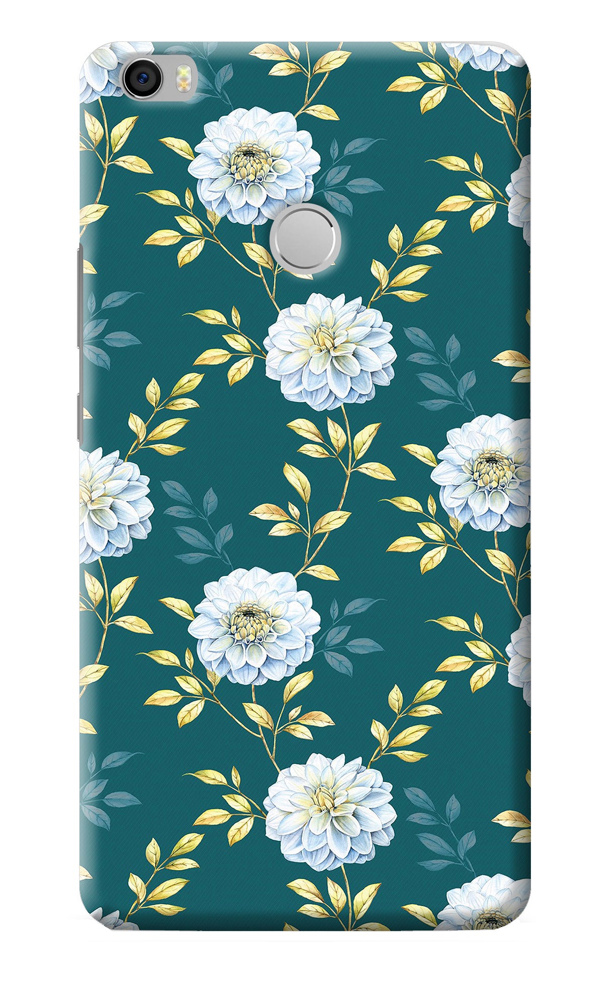 Flowers Mi Max Back Cover