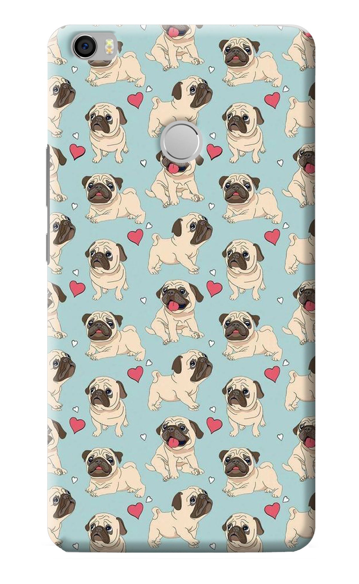 Pug Dog Mi Max Back Cover