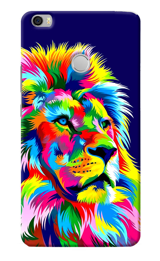 Vector Art Lion Mi Max Back Cover