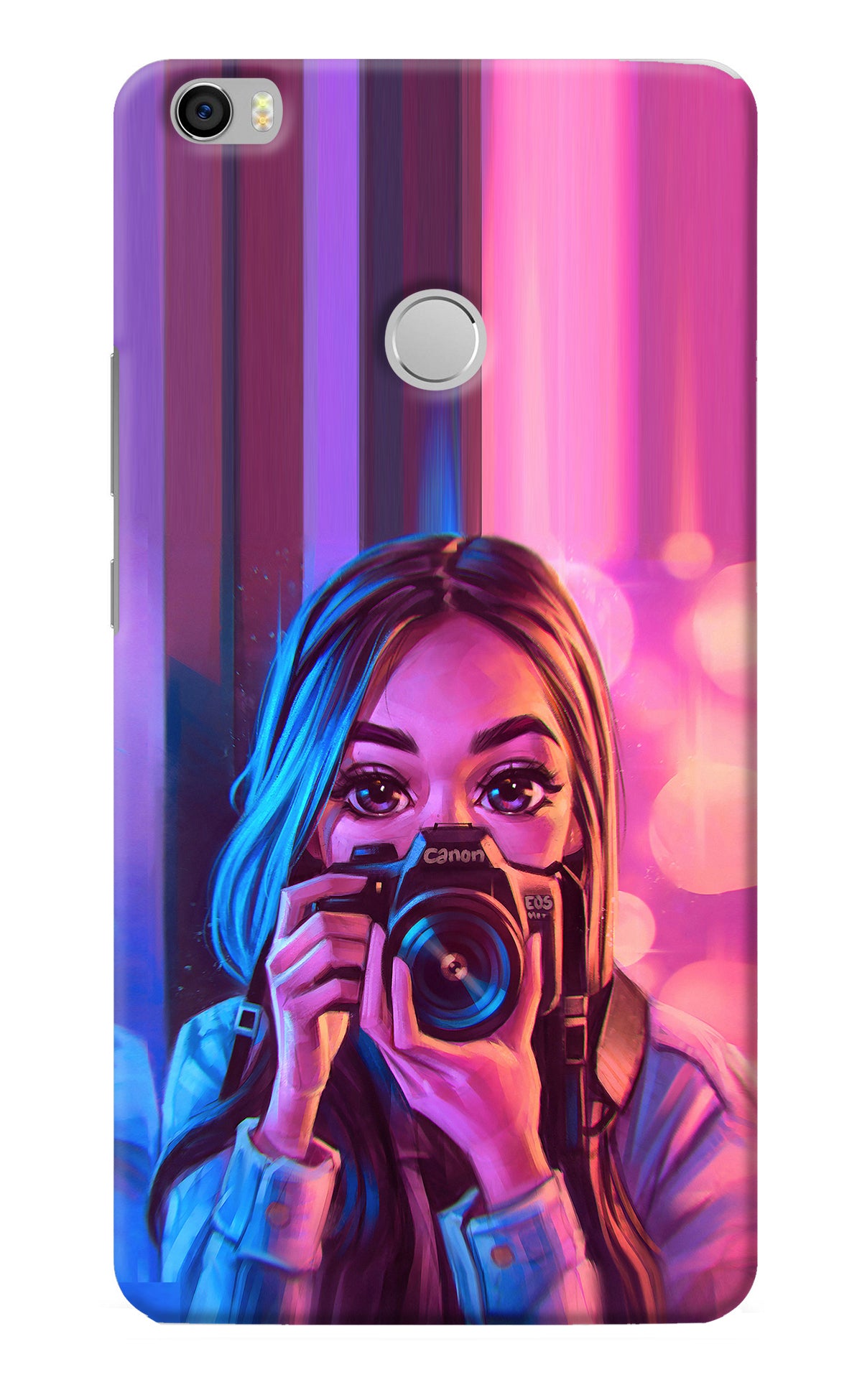 Girl Photographer Mi Max Back Cover