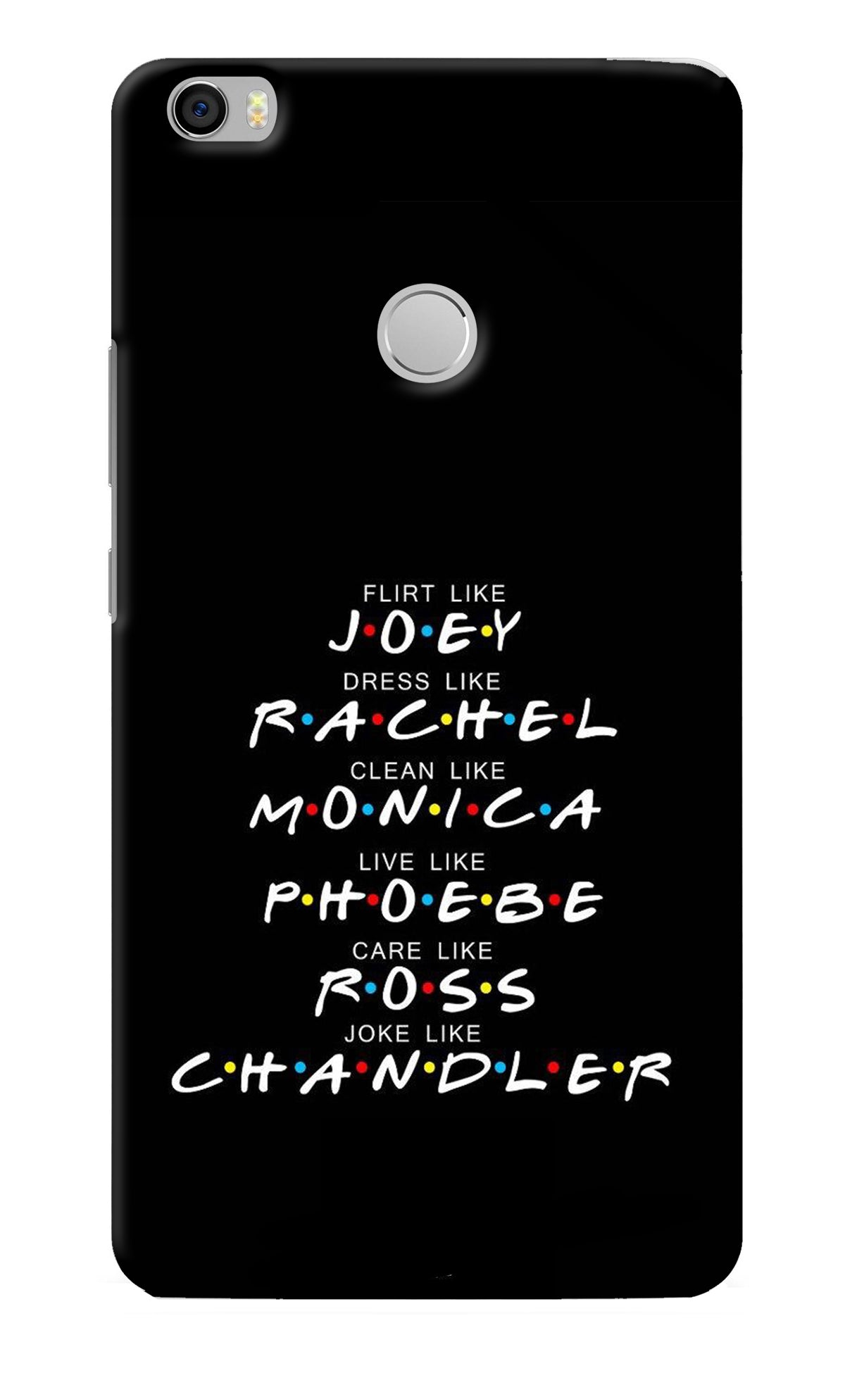 FRIENDS Character Mi Max Back Cover