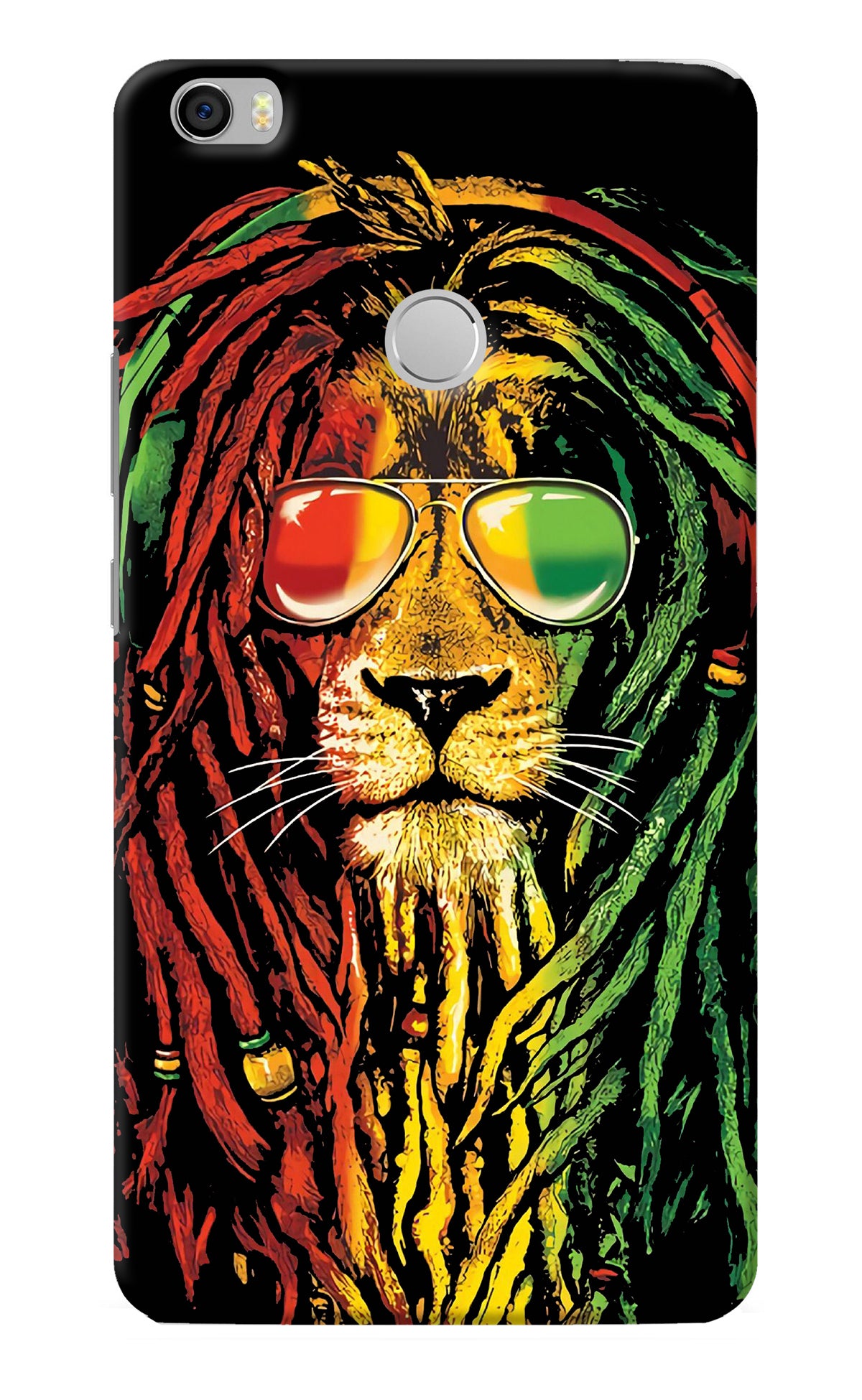 Rasta Lion Mi Max Back Cover