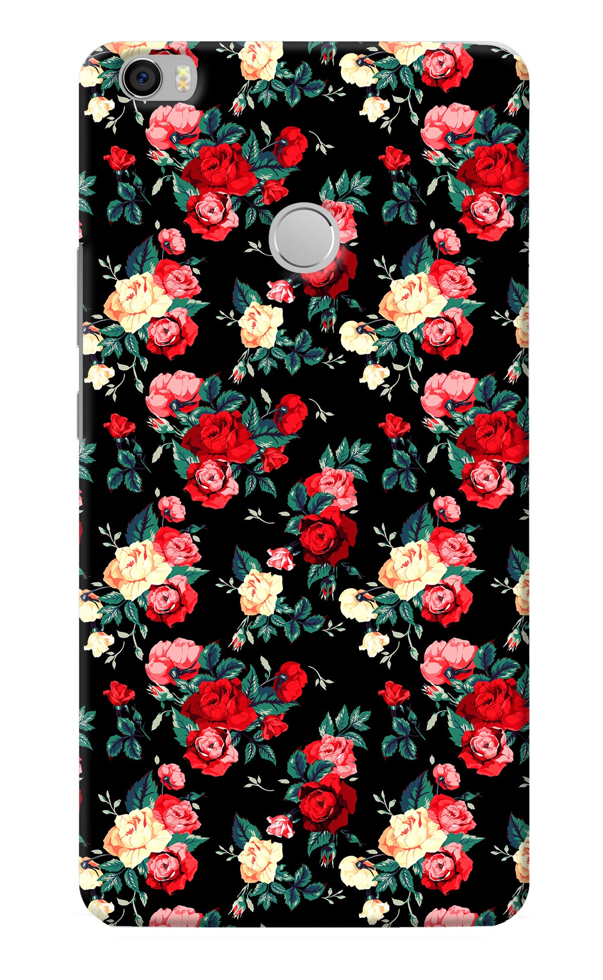 Rose Pattern Mi Max Back Cover