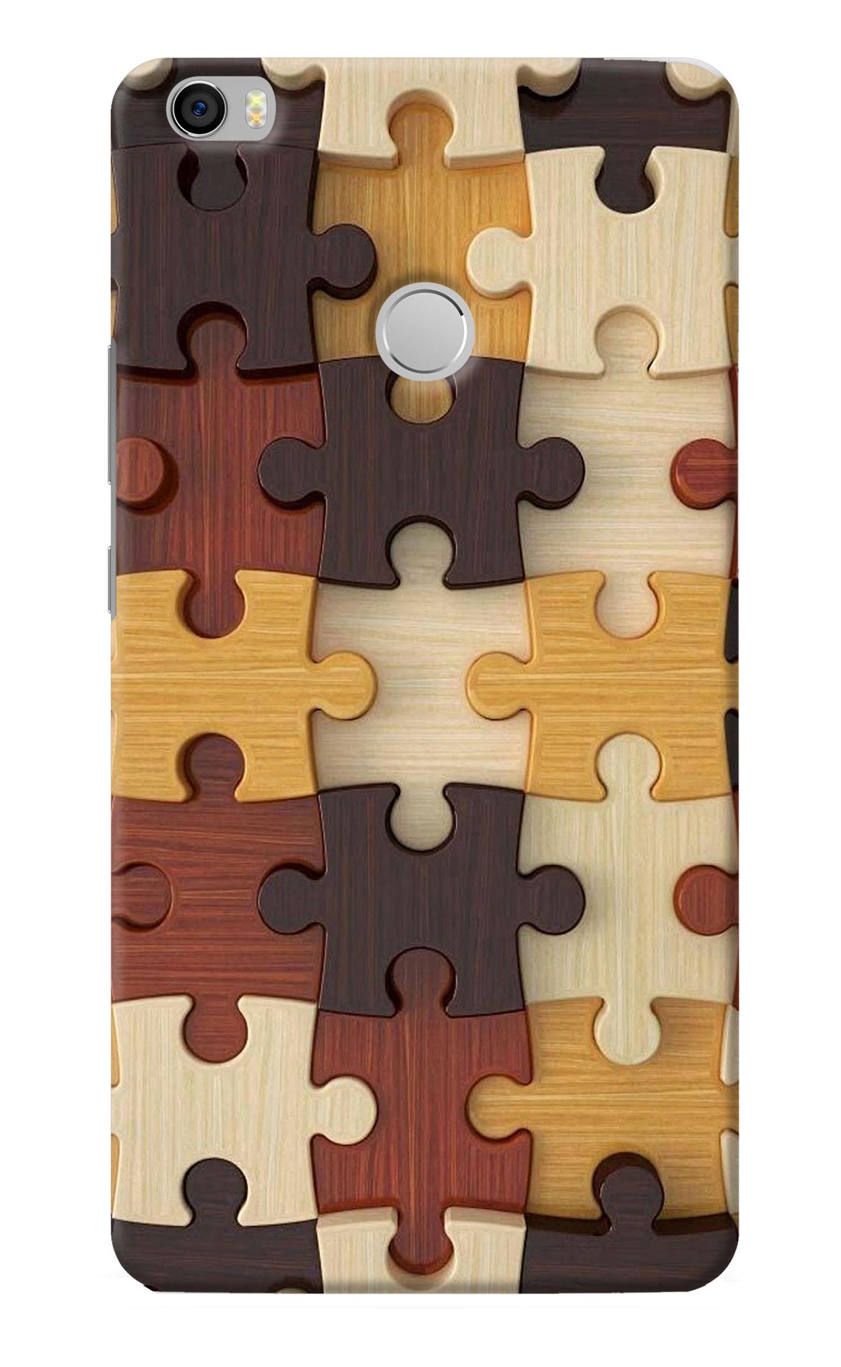 Wooden Puzzle Mi Max Back Cover