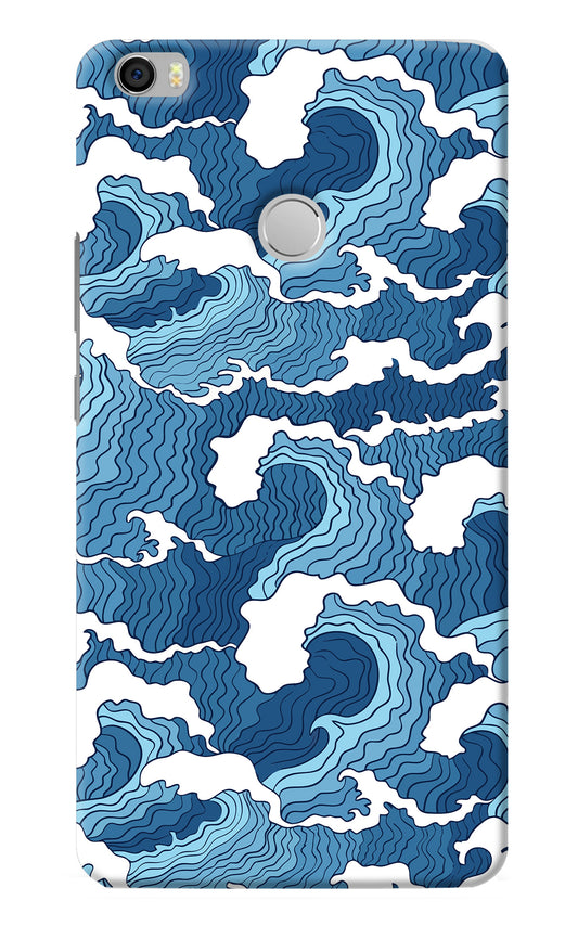 Blue Waves Mi Max Back Cover