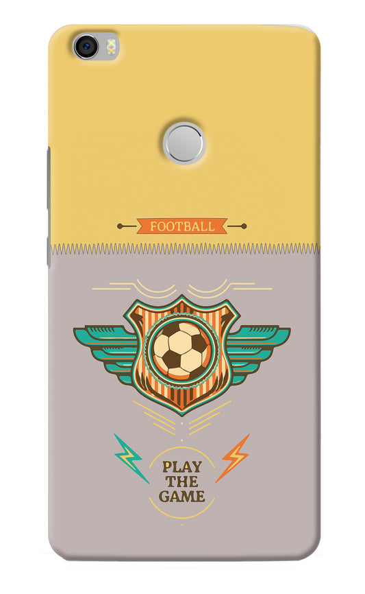 Football Mi Max Back Cover