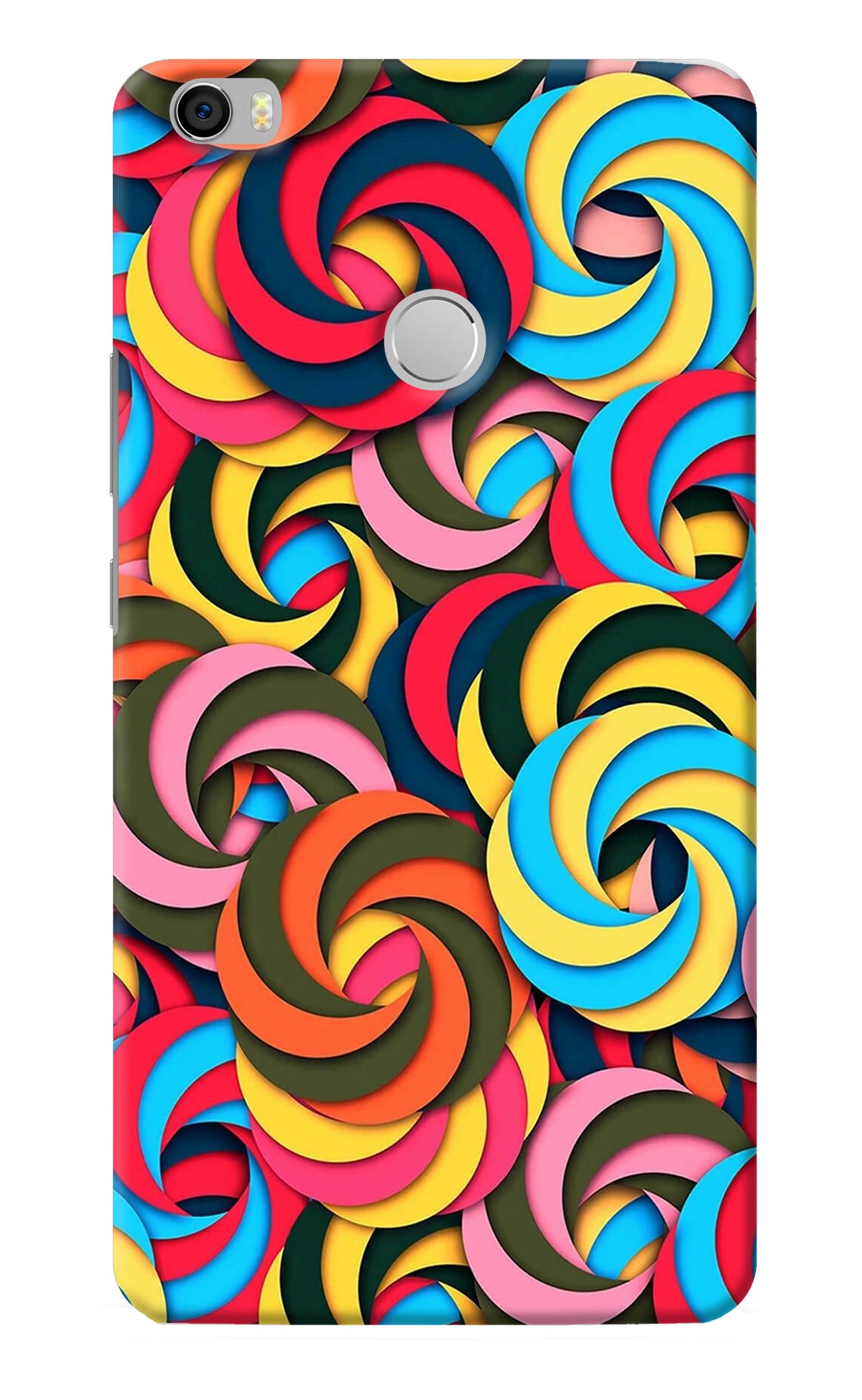 Spiral Pattern Mi Max Back Cover