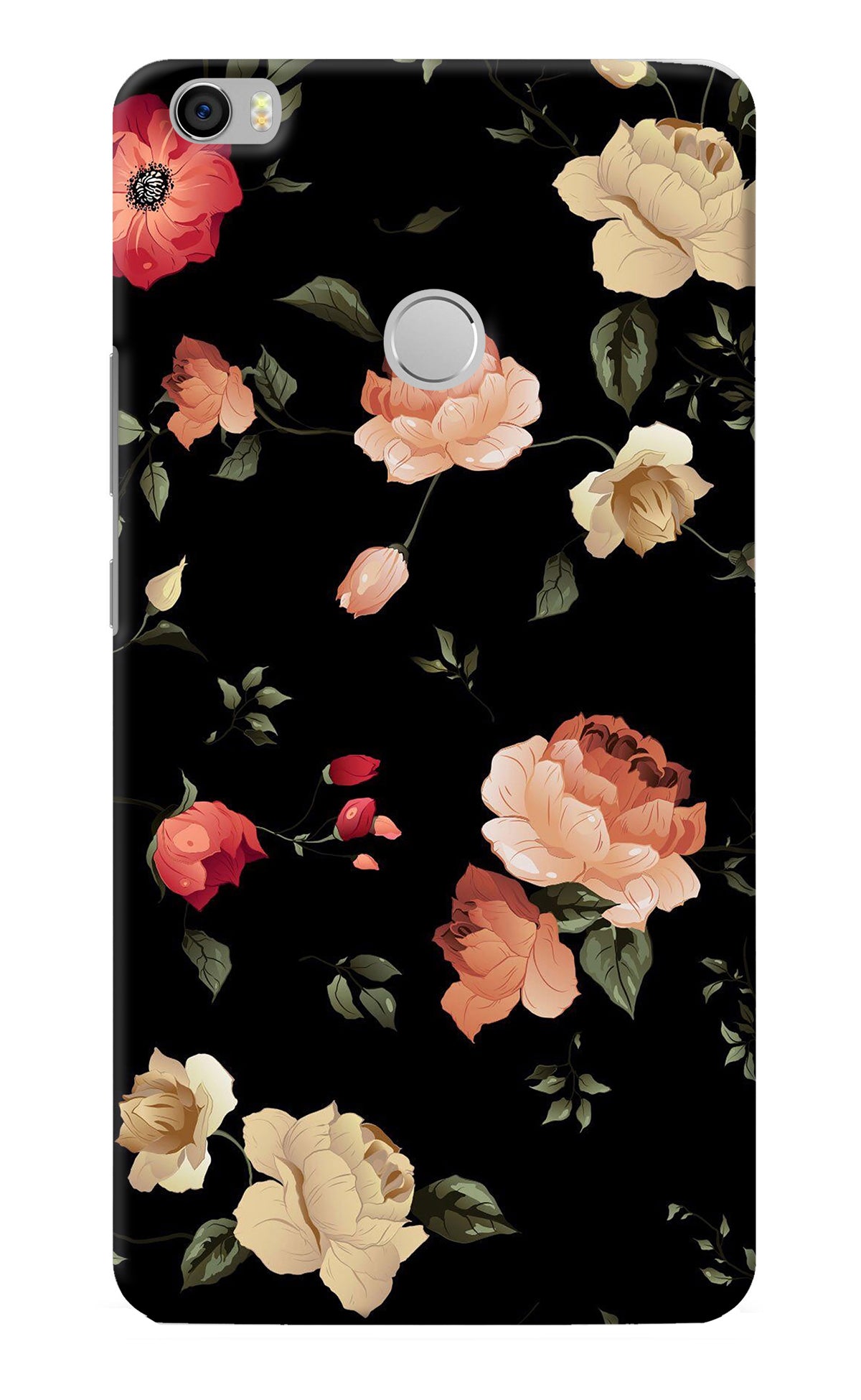 Flowers Mi Max Back Cover