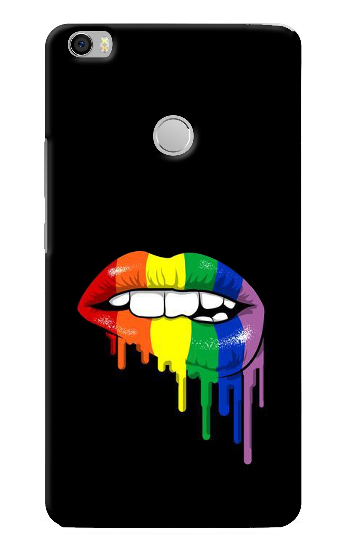 Lips Biting Mi Max Back Cover