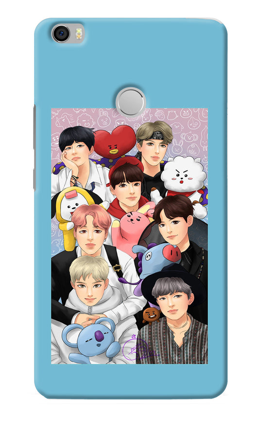 BTS with animals Mi Max Back Cover