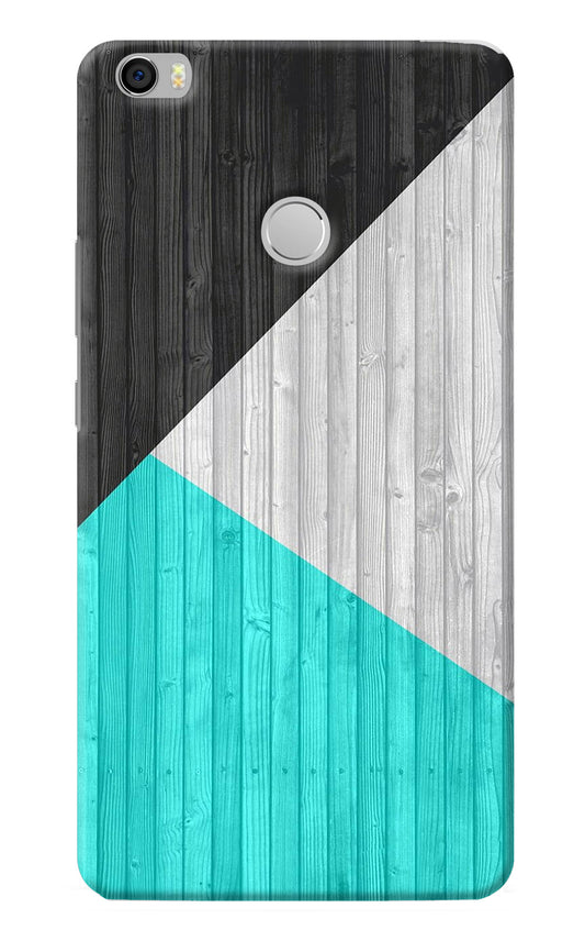 Wooden Abstract Mi Max Back Cover